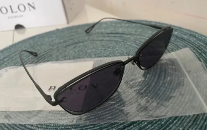Bolon lunettes de soleil rondes noires, neuf avec étiquette vert, polarisée - photo numéro 3