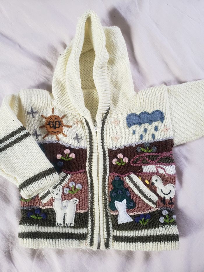 Gilet avec fermeture 6 mois