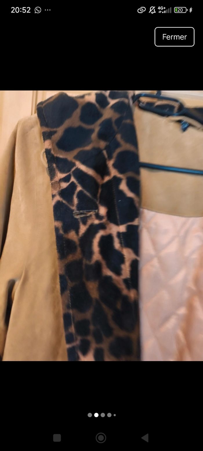 Magnifique manteau léopard vintage - photo numéro 2