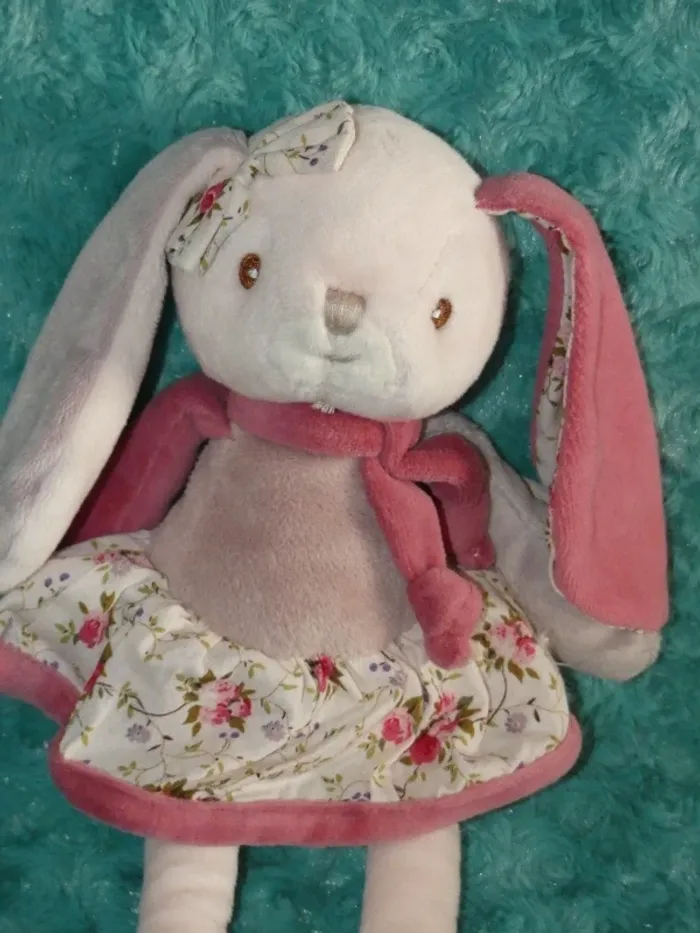 Doudou lapin rose Bukowski 31 cm 🐰 Neuf - photo numéro 2