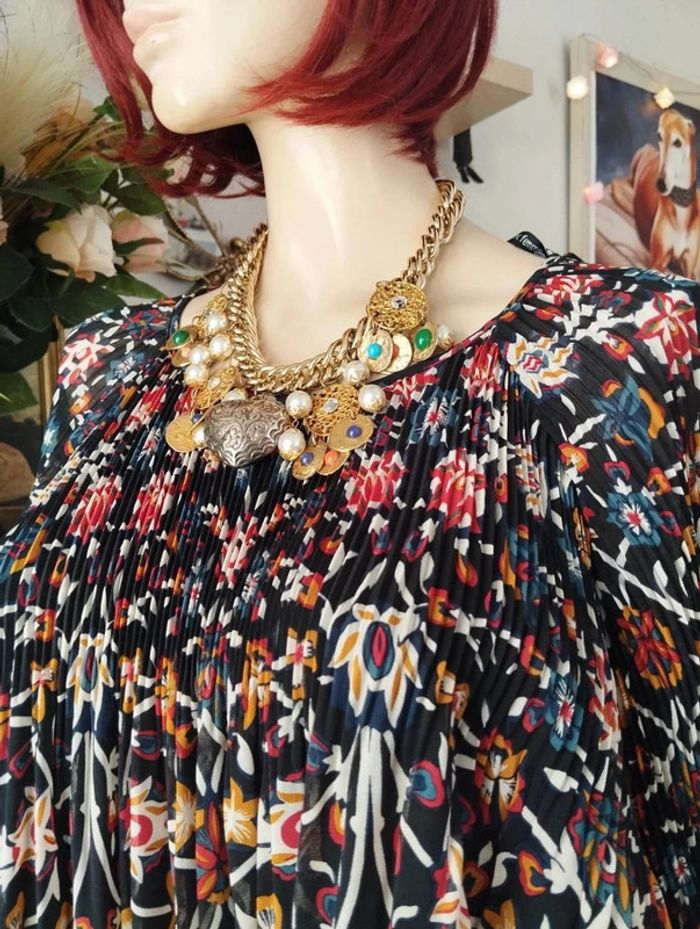 💞Robe Plissée Fleurie Monoprix T34-36/XS💞 - photo numéro 4