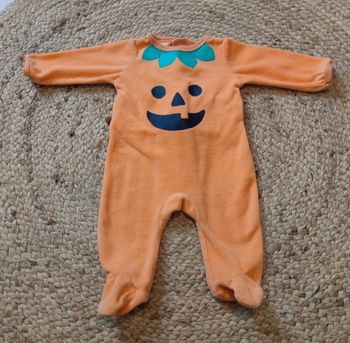 Pyjama velours Citrouille