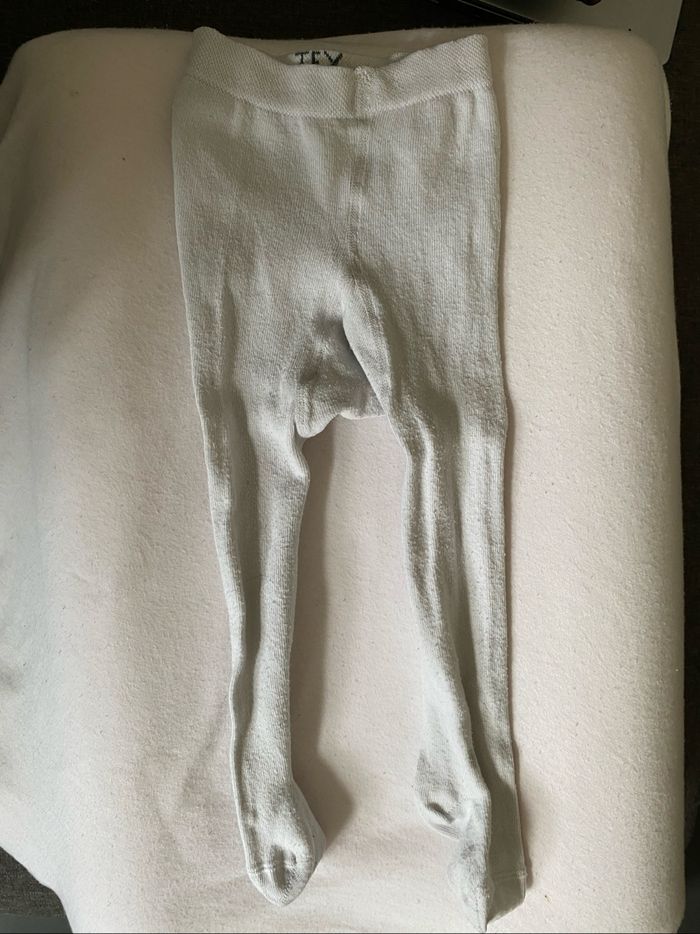 Collant blanc 9/12 mois
