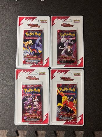 Artset pokémon blister plastique ev10 rivalités destinées neuf avec opercule