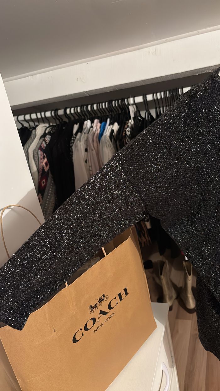 Pull noir à paillettes Julie TU - photo numéro 2