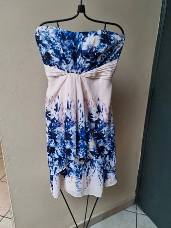 Robe bustier rose et bleue