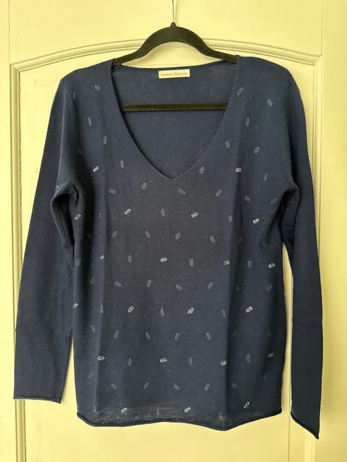 Pull bleu marine