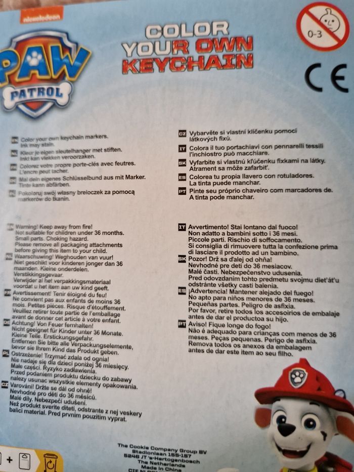 Porte clé créatif pat patrouille Marcus - photo numéro 2