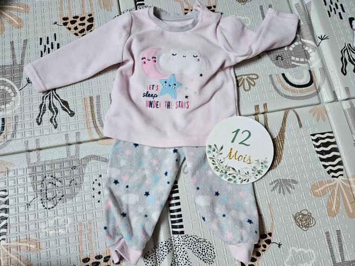 Pyjama hiver 2 pièces 12 mois