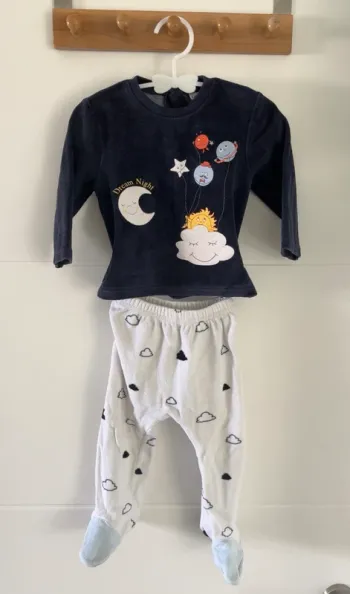 Pyjama velours bébé mixte