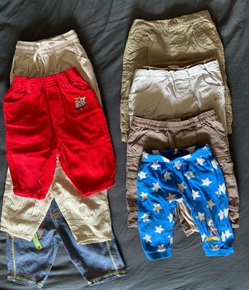 Lot de 8 pantalons - 6 mois