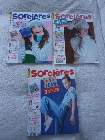 Lot de 3 magazines Sorcières 1er trimestre 2022 neuf