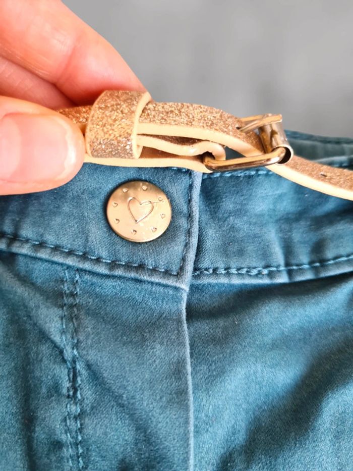 Jeans fille et ceinture - photo numéro 5