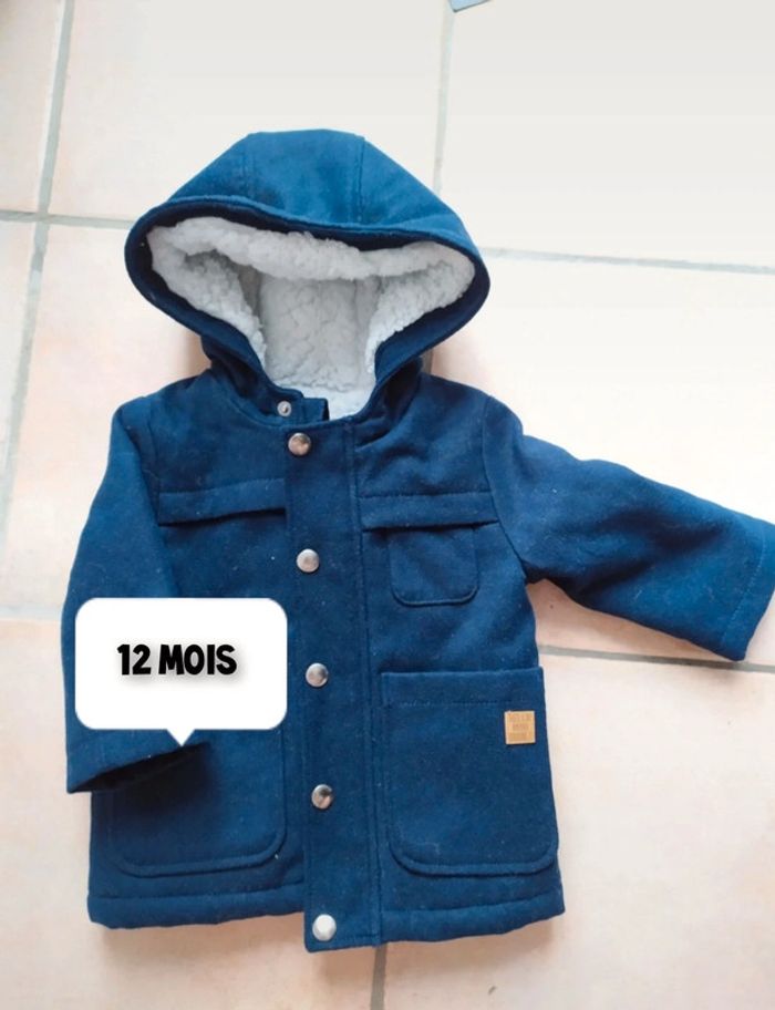 Manteau hiver kiabi bleu