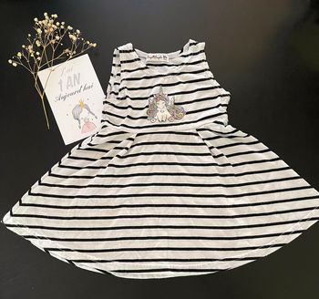 Robe marinière licorne 12M