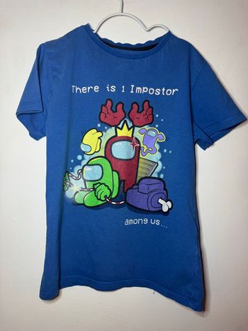 T-shirt bleu /