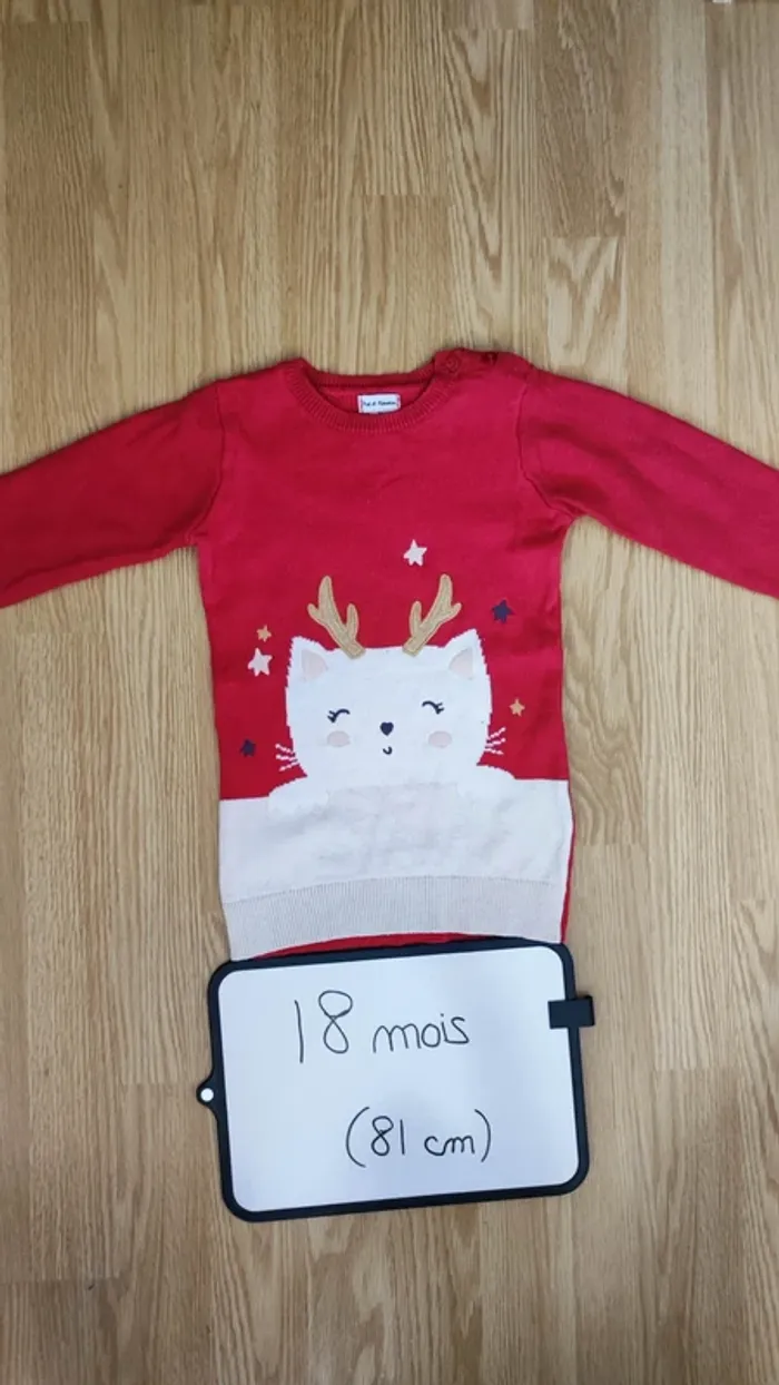 robe pull taille 18 mois