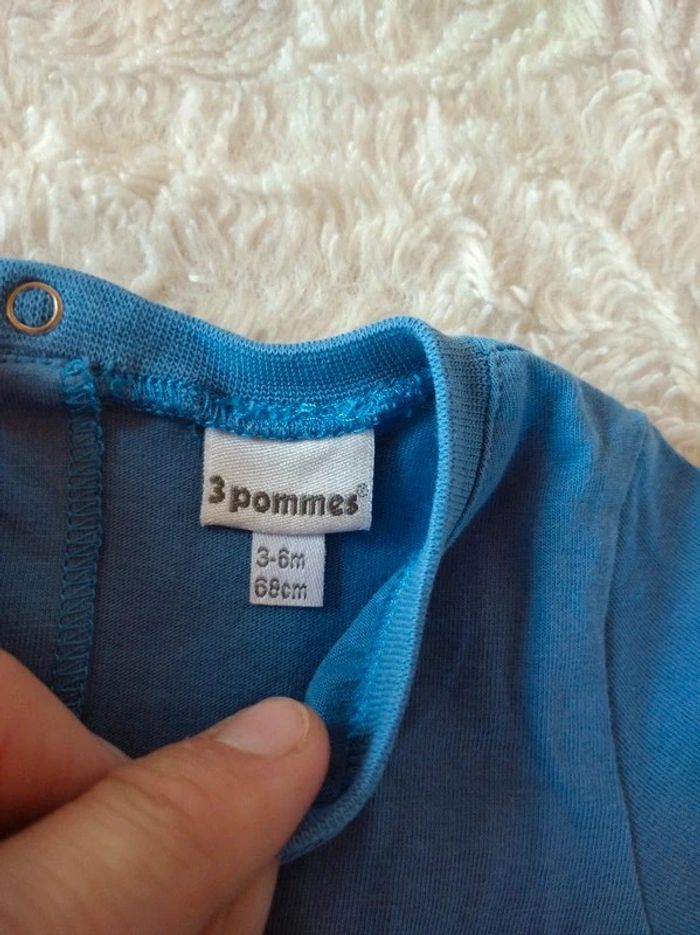 Ensembles (2 tee shirt manches longues et courtes +pantalon jeans) Garçon 3/6 mois - photo numéro 9