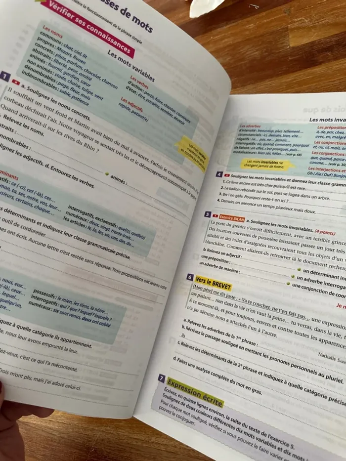 Livre la grammaire par les exercices 3e - photo numéro 7