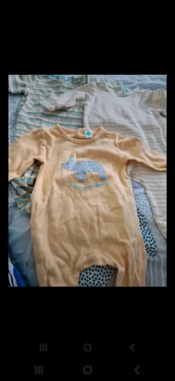 Lot de 3 pyjamas coton en 6 mois
