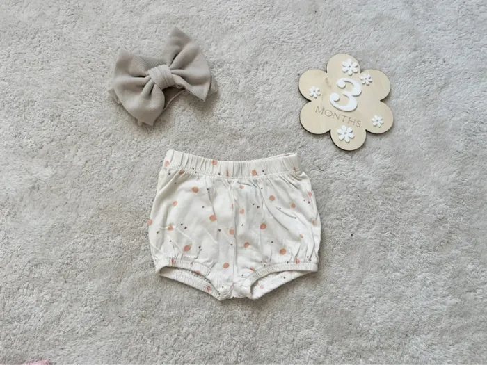 Lot 2 shorts 3 mois fille - photo numéro 3