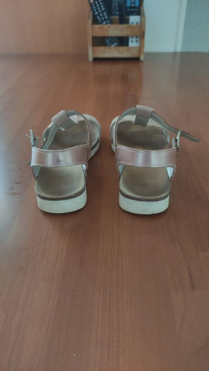Nu-pieds rose semelle cuir pointure 34 - photo numéro 6