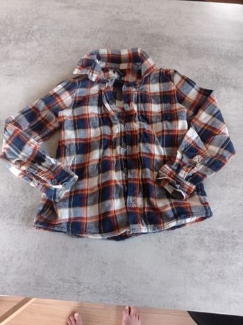 Chemise à carreaux 8 ans