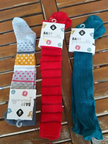 Lot de collants bébé fille