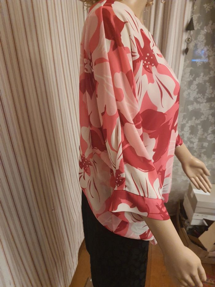 Blouse fleuries Terra di Siena taille 38/40 - photo numéro 6