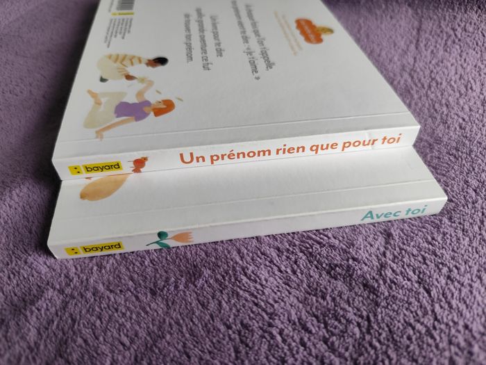 Lot de 2 livres bebe cartonnés  un prénom rien que pour toi + avec toi de marie laure Marshall série les mots doux - photo numéro 5