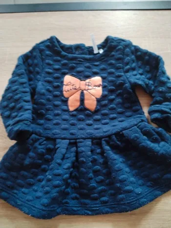 Robe bleu épaisse 3 mois