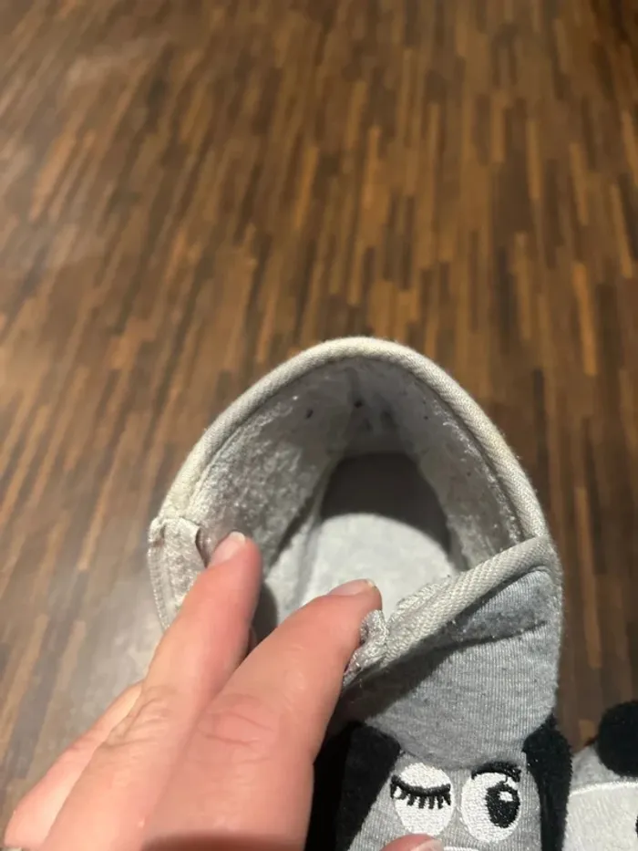 Chaussons zippés enfant garcon gris motif chien taille 22 - photo numéro 13