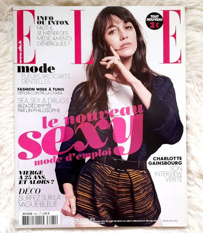 Magazine Elle n°3461 avril 2012 spécial Charlotte Gainsbourg