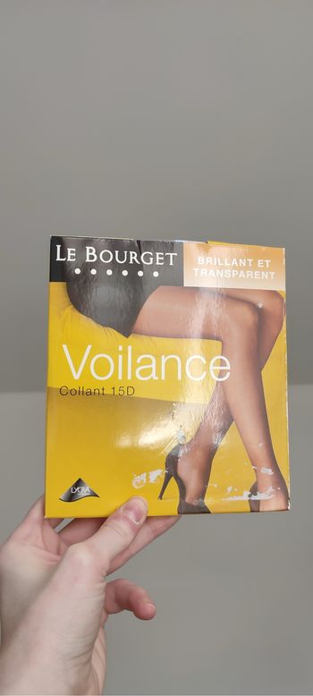 Collant noir 15D, brillant et transparent, Le Bourget - Taille 4