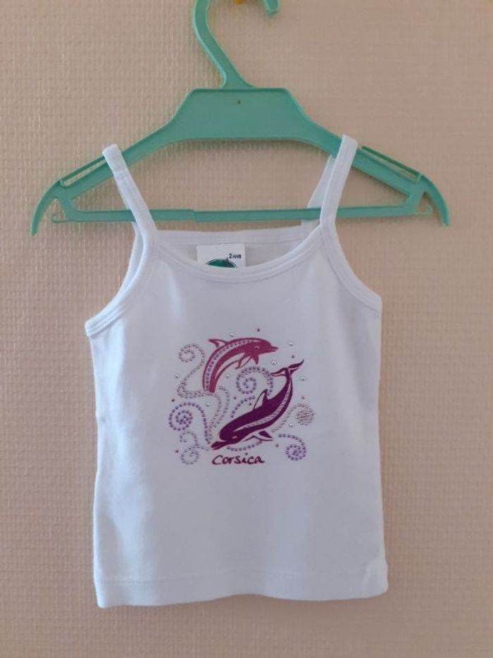 Débardeur à bretelle taille 2 ans - marque cotton