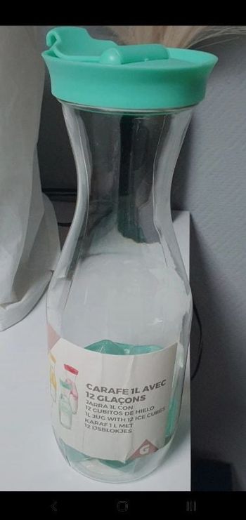 Carafe avec glaçons