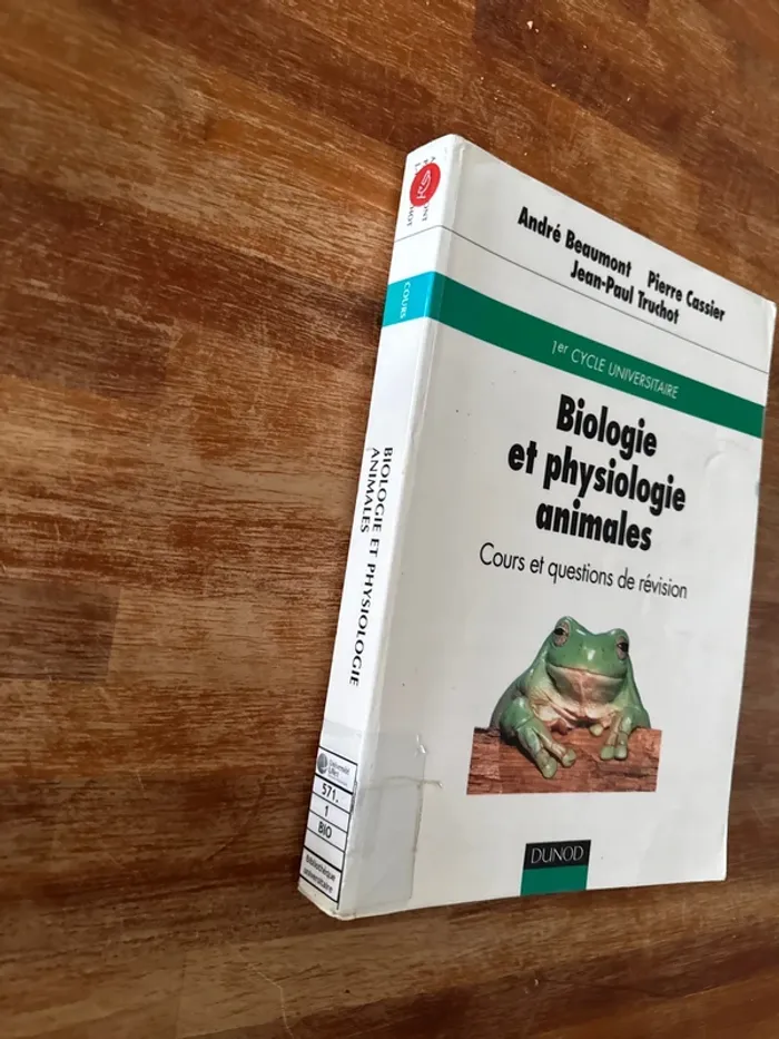 Livre, biologie et physique, animale, cours et question de révision - photo numéro 2