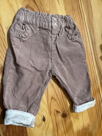 Pantalon velour violine