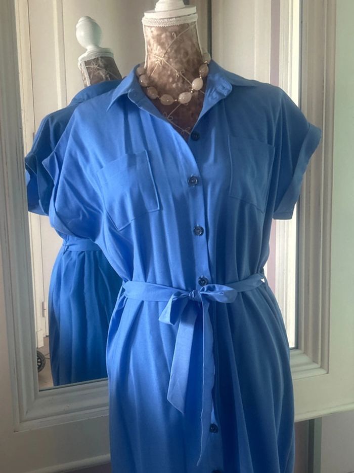 Robe chemise midi marque Only - photo numéro 4