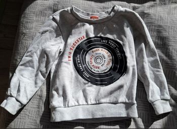 Sweat Tape à l'oeil 2-3 ans gris