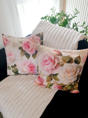 Housses coussin 45x45 (x2) bohème coloré – canapé salon