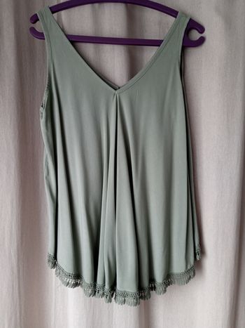 Débardeur vert taille unique