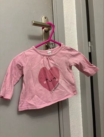T-shirt manches longues tex baby 3 mois 