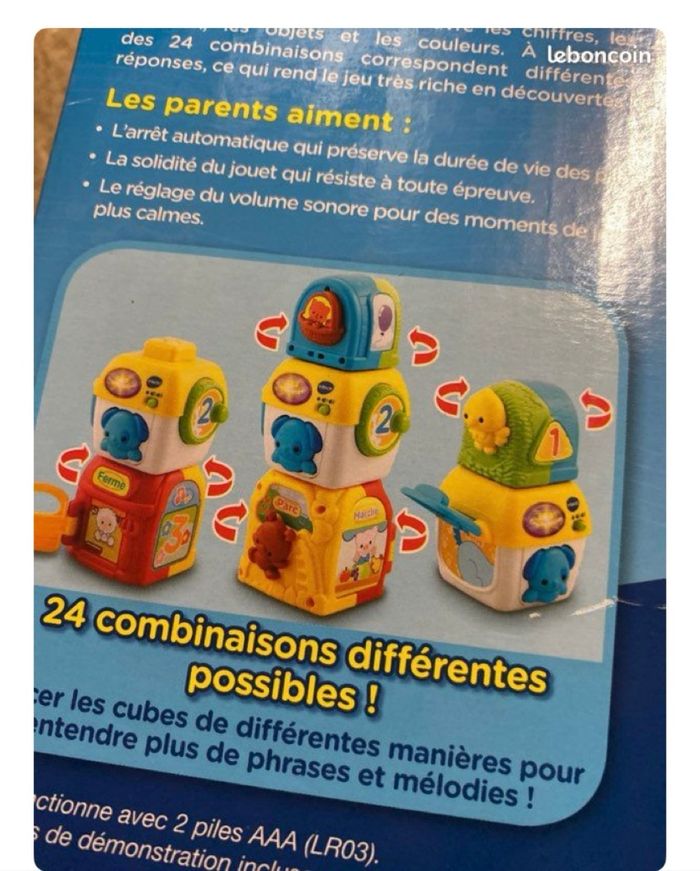 1,2,3 empilo’animo vtech neuf - photo numéro 2