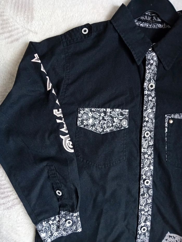 Chemise Noif Motif Tigre 🐅 - photo numéro 3