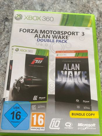 Forza motorsport 3 Alan wake double pack Xbox 360