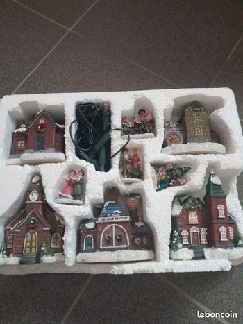 Village de noel illuminé