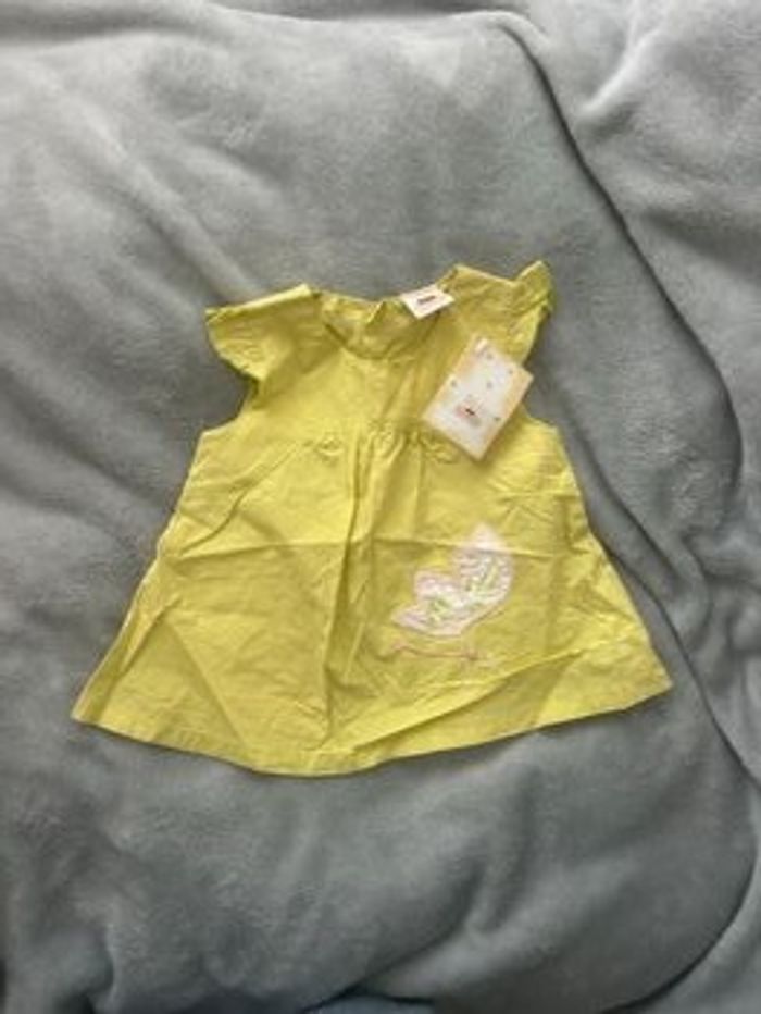 Robe bébé fille 3 mois 3 pommes neuve étiqueté