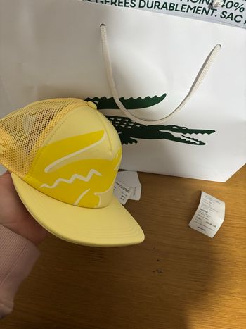 Casquette Lacoste jaune