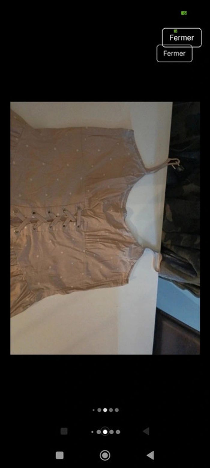 Robe femme Mais il est où le soleil taille 42 bustier noué sur le devant rétro vintage - photo numéro 5